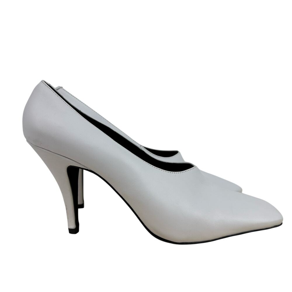 Jeffrey Campbell White Pointed Toe High Heels